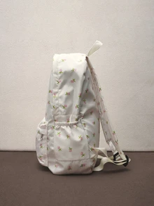 Hatastic 简约小众设计休闲多功能迷你背包，适合女性、青少年、学生，可作书包、书包使用，完美收纳书籍、购物用品，是返校必备单品，适合女性、女孩和学生，可与各种背包配件完美搭配，是参加学校音乐节的理想之选。 - 白色 - 查看 5