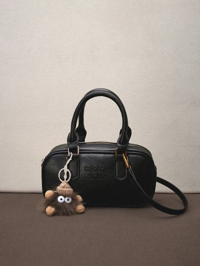 Hatastic Large Capacity Soft Leather Boston Handbag For Women, Crossbody Shoulder Bag For Commuting, Suitable For All Seasons, Autumn/Winter