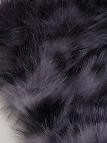 Hatastic 1 件女士秋冬独特古怪动漫风格人造毛皮可爱狐狸耳朵毛绒帽子，保暖护耳防风无檐帽， - A - 查看 1