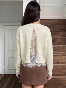 2024 Summer New Arrival Women's Floral Puff Sleeve Midi Dress, Casual - Milky White - View 2