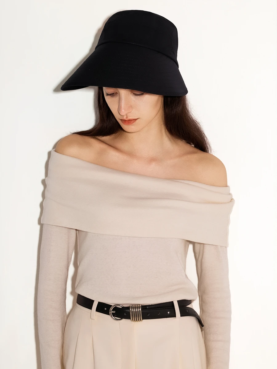 NobleVue Women's Wide Brim Sun Hat, Breathable Sunshade Cap, Outdoor Cycling UV Protection Face Cover Design, Foldable Summer Sun Hat - Hat - View 1