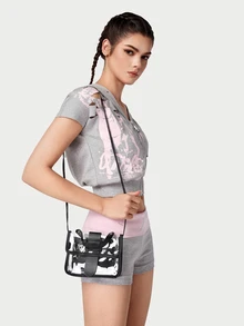 DareSee Compact Fresh Transparent Jelly Bag, Fashionable Small Square Bag, Handbag, Women's Shoulder Crossbody Bag, Minimalist Small Bag, Transparent Small Square Bag, Fashionable Women's Shoulder Handbag, Perfect Gift For Valentine's Day, Holidays Or Anniversary - Multicolor - View 4