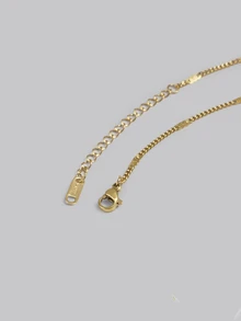 DareSee 1pc Luxury Design Heart Shaped Stainless Steel Necklace With 18K Gold Plating, Hypoallergenic Pendant Gift For Women Valentines,Mom,Mother,Mother's Day,Gift - Yellow Gold - View 5