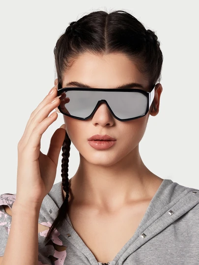 DareSee 1pair Women One-Piece Fashionable Sunglasses For Outdoor Travel Street Sunglasses Beach Sun Glasses Beach Accessories For Women Sun Glasses Sunglasses Shades Basics And Suit For Sweater Jeans Sweatpants Hoodie Jackets Dress And Long Sleeve Shirt Fashionable Shade Elegant Outfit Family Outings Travel Vacation Holiday For Summer Beach Vacation,Outdoor,Travel