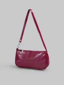 DareSee New Fashionable Versatile Chain Strap Shoulder Bag, Underarm Handbag For Women - Burgundy - View 2