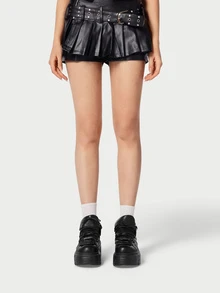 DareSee Fall/Winter Women's Platform Sneakers With Lace-Up Round Toe, Punk Style Casual Shoes - Black - View 2