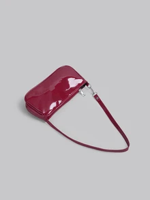 DareSee New Fashionable Versatile Chain Strap Shoulder Bag, Underarm Handbag For Women - Burgundy - View 4
