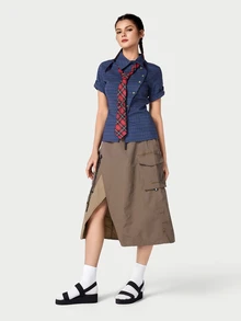 DareSee Women's Striped Cloth Platform Sandals With Woven Bottom, Summer Vacation Style - Black - View 5