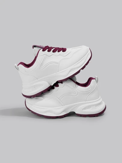 DareSee أحذية رياضية نسائية جديدة لربيع/خريف 2025، بنعل سميك وتصميم كلاسيكي، خفيفة الوزن وشاملة للاستخدام اليومي والجري، مناسبة للطالبات والمناسبات الموسيقية