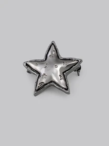 DareSee 新款欧美风可爱星星设计时尚胸针音乐节 - 槍黑色 - 查看 1