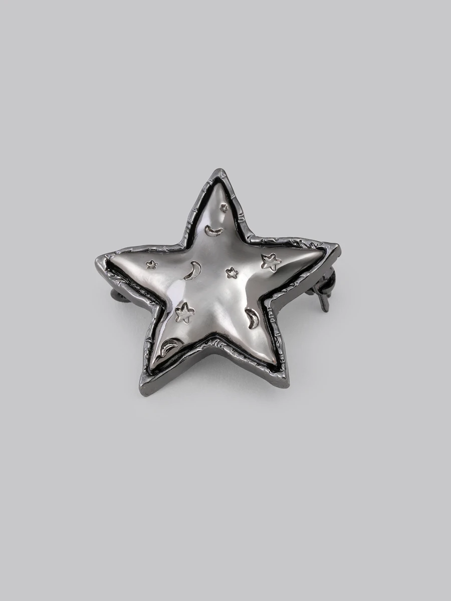 DareSee 新款欧美风可爱星星设计时尚胸针音乐节 - 槍黑色 - 查看 1