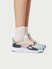 DareSee 多色女式公路跑鞋，搭配连帽衫完美时尚撞色系带运动鞋音乐节 - 彩色 - 查看 2