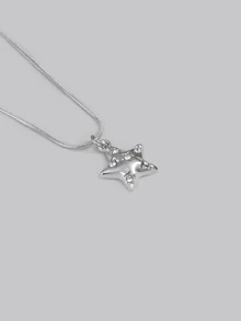 DareSee 1 chiếc mặt dây chuyền hình ngôi sao đính đá, thiết kế cổ điển đa năng phù hợp cho cả nam và nữ, đeo hàng ngày (màu đá đính ngẫu nhiên) Lễ hội âm nhạc - Ngôi sao - Xem 2