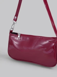 DareSee New Fashionable Versatile Chain Strap Shoulder Bag, Underarm Handbag For Women - Burgundy - View 6