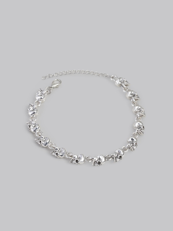 DareSee 1 szt. Goth Punk Style Skeleton Linked Chain Bracelet dla kobiet Halloween Biżuteria Dekoracja