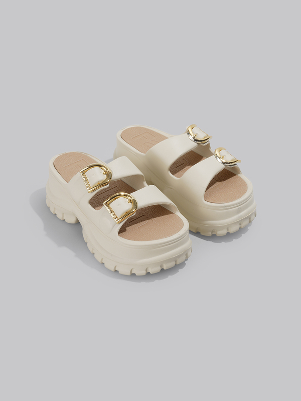 DareSee Women's Fashion High-End Thick Sole Slip-On Slippers, Anti-Slip Elevated Summer Outdoor Sandals