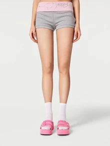 DareSee 2025 New Women Fashion Simple Comfortable Personalized Casual Black Fabric Thick Bottom Wedge Sandals - Pink - View 4