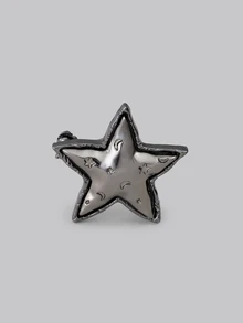 DareSee 新款欧美风可爱星星设计时尚胸针音乐节 - 槍黑色 - 查看 5