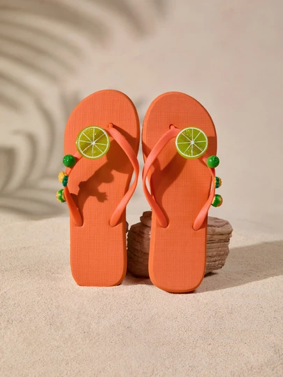 Tropiscape Woman Shoes Fashionable Lightweight & Comfortable Eva Slippers, Outdoor Flip-Flops For Summer Vacation Casual & Anti-Slip, Ideal For Summer, Beach, Travel, Etc. Vacay Vibes Vacation Relax Beach Autumn Winter Gifts