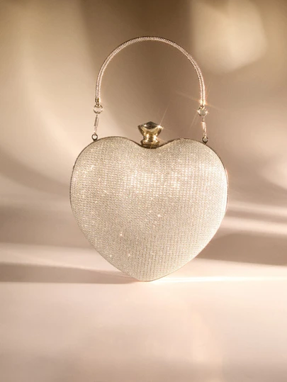 Etoivie Luxury Handbags Clutch Purses Hot Heart Shape Chain Women Ladies Evening Bags