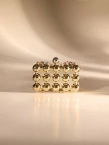 Etoivie 【推荐包包 - 女士晚宴包】2025 春季新款 - 欧美时尚链条迷你方包亚克力盒包 - 畅销跨境单品，高端迷你钱包/口红包，百搭款式：可单肩背或斜挎，完美适用于：✔ 日常休闲 ✔ 购物外出 ✔ 宴会/派对 ✔ 社交聚会/婚礼 - 金色 - 查看 1