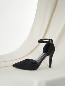 Clariva 2025秋冬季女士超高跟尖头休闲日常性感鞋，新款上市，优雅女士高跟鞋，优雅 - 黑色 - 查看 2