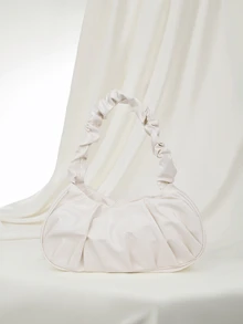 Clariva Bolso con estampado de leopardo de moda clásica, nuevo bolso de mano de estilo casual con gran capacidad y diseño artístico, bolso de leopardo de nicho de diseño para debajo del brazo, bolso de hombro cruzado versátil y elegante de alta gama, bolso de mano pequeño - Beis - Ver 1