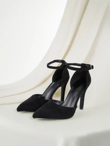 Clariva 2025秋冬季女士超高跟尖头休闲日常性感鞋，新款上市，优雅女士高跟鞋，优雅 - 黑色 - 查看 1