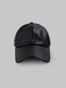 DareSee 1個男士商務休閒字母圖案棒球帽，適用於日常生活街頭 - 黑色 - 查看 1