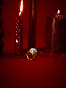 Etoivie 1pc Luxury Cubic Zirconia Ring, Women's Wedding Engagement Party Jewelry, Valentine's Day Gift - 3# - View 3