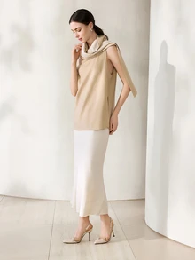Clariva Giày cao gót mũi nhọn trong suốt màu trắng hình đầu mèo dành cho nữ, chất liệu PU, quai mắt cá chân, giày cao gót thanh lịch dùng hàng ngày/ngoài trời để đi mua sắm, đám cưới, tiệc trang trọng, ngày lễ, tụ họp, mùa xuân, mùa hè, mùa thu, mùa đông, kết hợp với váy satin và trang phục Giáng sinh, thanh lịch, giày cao gót nữ - Màu be - Xem 4