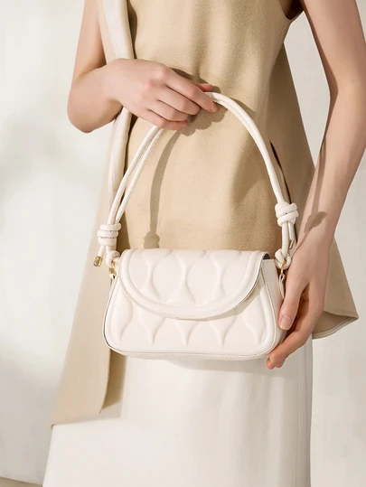 Clariva 流行女士肩背/斜挎包,帶有蓋子和pu材料,新品上市,適用於日常生活、購物和情人節禮物