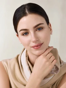 Clariva 1雙形狀不對稱方晶鋯石耳釘合適的適合女士 - 銀色 - 查看 3