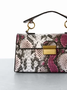 CHICVUE Fashionable , High-End Texture, Light Luxury, Snake Print Niche Design, Versatile Handheld, Detachable Shoulder Cross, Armpit Lock(The Snake Pattern Is Random) - Multicolor - View 5