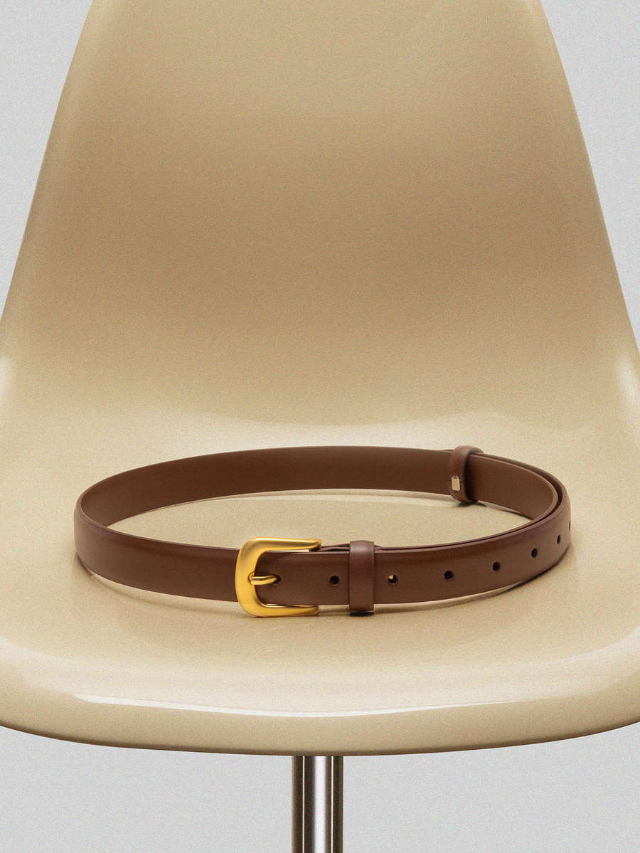 NobleVue 1 条女士优质 PU 休闲时尚百搭腰带，适合日常休闲、商务、餐饮、约会、搭配牛仔裤、休闲裤秋季、秋季、万圣节 - 棕色 - 查看 1