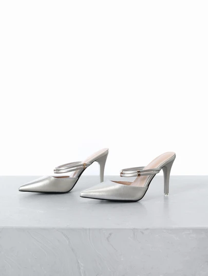 CHICVUE Fall/Winter 2025 Women Closed Toe Pumps, New Elegant Mules Heels Shoes, Suitable For Date, Street, Party, Meeting, Commute And Business,Elegant,Elegant,Pointed Heels