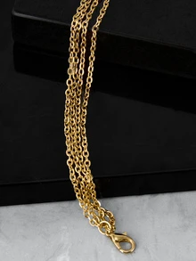 CHICVUE Star & Round Charm Layered Necklace - Yellow Gold - View 4