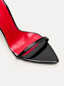 TuEzra 银色女士凉鞋，2025年夏季新款时尚性感交谊舞夜店派对装系带黑色舒适女士平底凉鞋 - 黑色 - 查看 4