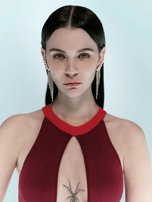 Rollcall 1 Pair Elegant Tassel & Rhinestone Waterdrop Dangle Earrings, Suitable For Women's Daily, Party, And Event Wear - Silver - View 2