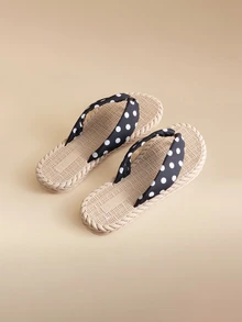 Glizzene Women Fashion Elegant Classic Non-Slip Outdoor Beach Leopard Print Flip Flops, Summer Wedding Wedding - Black - View 5