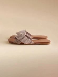 Glizzene Fashionable, Elegant And Versatile Women's Classic Non-Slip Indoor Slippers Wedding Wedding - Khaki - View 2