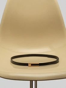 NobleVue 1 Pc Women's Simple And Fashionable High-Grade Alloy Material Belt, Solid Color Elegant Belt Accessories Suitable For Youth, Middle-Aged Women To Wear, Enhance Femininity, U-Shaped Hand-Buckled Thin Belt, Match With Classic Pants/Skirt Belt, Suitable For Summer Daily Office Wear, School, Suitable For Daily Wear, Fashion, Teenagers, Outdoor, Vacation, Sports, Travel, Street, Clothing Matching, School Season, Halloween - Multicolor - View 3