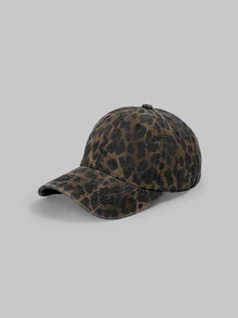 DareSee 1pc Women's Leopard Print Baseball Cap, Fashion Versatile Sun Hat, Spring/Summer - Multicolor - View 2