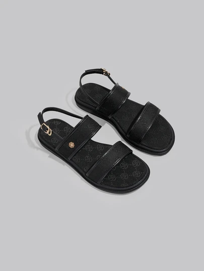 DareSee 女士厚底单带凉鞋，波西米亚碎花图案，露趾设计，舒适，坡跟，适合海滩、夏季、春秋季穿着，可搭配连衣裙，休闲、运动皆宜，尺码齐全（41-43码）。