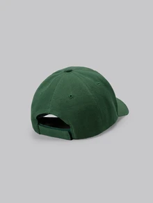 DareSee 1件刺繡LA棒球帽，可調帽簷戶外防曬休閒帽，適合春季、秋季、旅行、海灘，男士適用，Y2K風格音樂節萬聖節 - 墨綠 - 查看 3