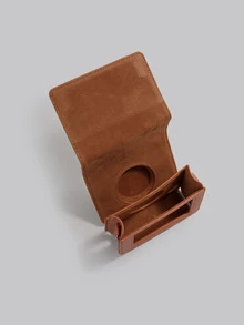 DareSee Mini Evo相機套 - 適用於富士菲林Mini Evo / Mini Evo即時照相機 - 紅棕色荔枝紋理橫向肩帶套 - 棕色 - 查看 4