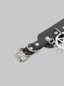 DareSee 1pc Punk Goth Studded Choker Necklace, Sexy Hot Theme Series For Women, Suitable For Daily Wear, Party, Festival, Birthday, Valentine's Day Celebration, Creative Gift Music Fest - Multicolor - View 5
