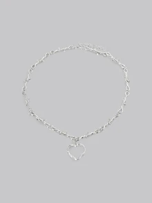 DareSee 1 PC Small Wire Brambles Iron Heart Choker Necklace Women Hip-Hop Gothic Punk Style Barbed Wire Little Thorns Chain Choker Gifts - Pendant Necklace - View 2