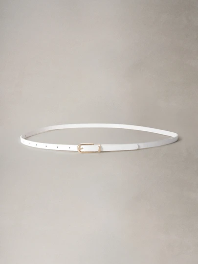 Hatastic 4pcs Women's Minimalist Elegant Gold Buckle Belt, Student Youth Decorative Jeans Waist Belt, Korean Style Suitable For School, Summer