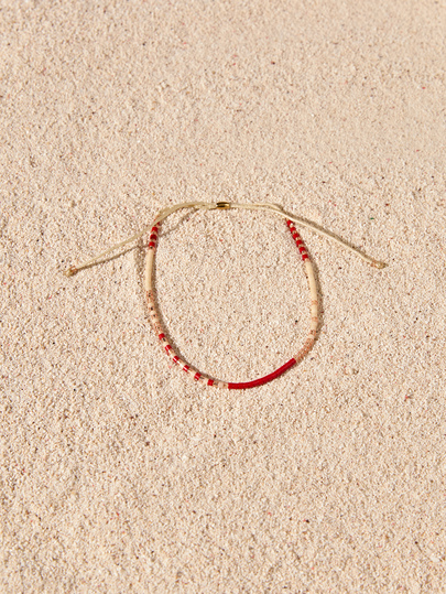 Tropiscape 1pc Colorful Beaded Adjustable Bracelet For Women, Fashionable Daily Wear, Suitable As New Year Gift